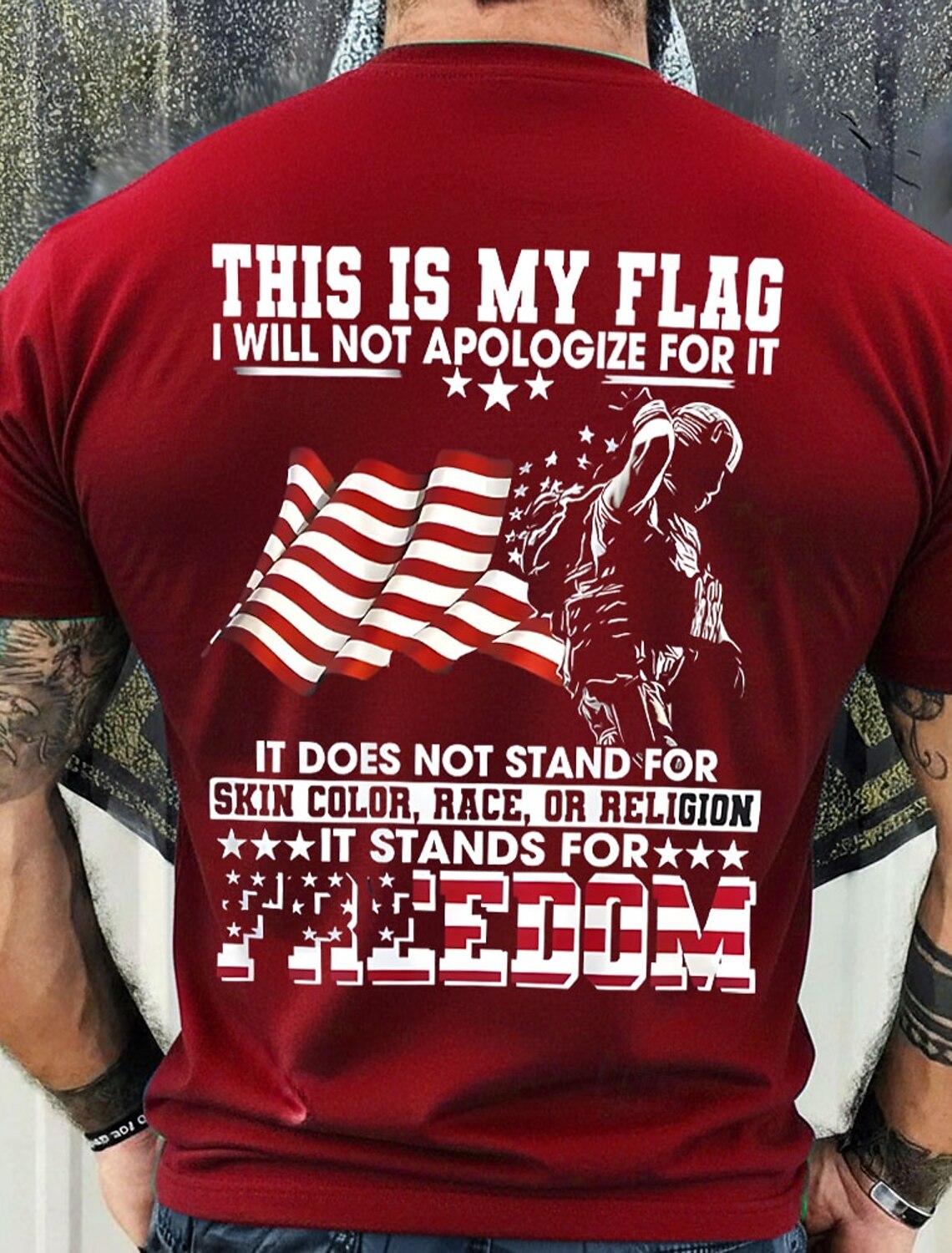 4th of July 2026 250th Memorial Day Men's 3D Print US Flag Veteran Crew Neck Short Sleeve T-Shirt Daily Street