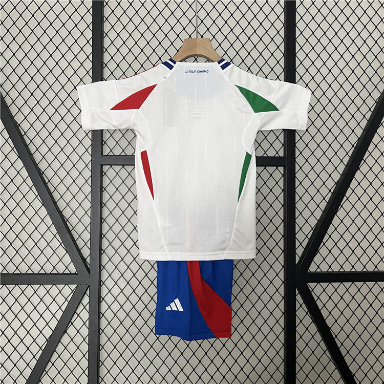Kids Italy UEFA Euro 2024 Away Kit ShirtShorts - Official Replica