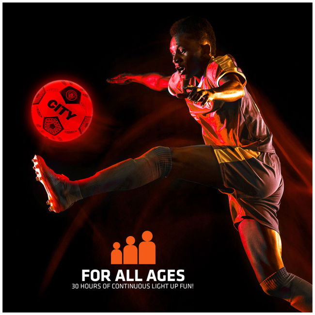 Manchester City FC LED Glow Football