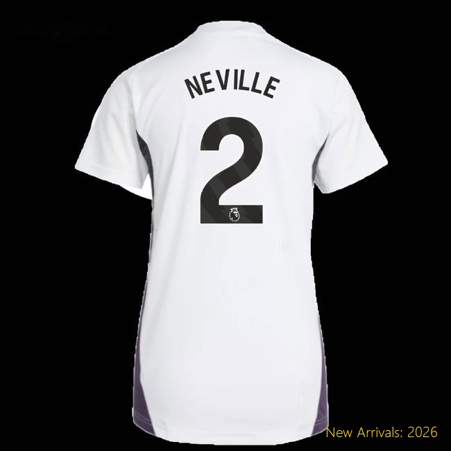 2025-2026 Man Utd Training Jersey (White) - Womens (Neville 2)