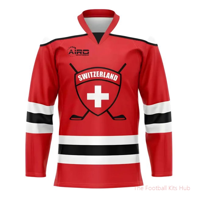Men Switzerland Home Ice Hockey Shirt