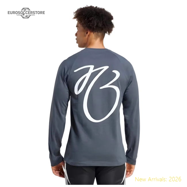 Excellent 2024-2025 Adidas Jude Bellingham Long Sleeve Tee (grey)