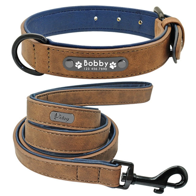 Personalised Collar with Leash