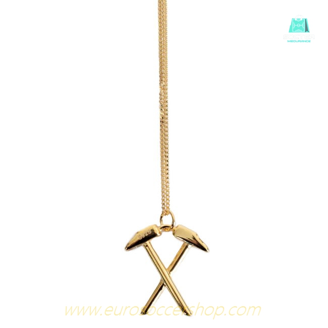 West Ham United FC 18ct Gold Plated on Silver Pendant & Chain