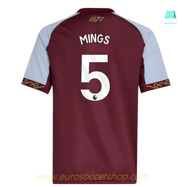 2025-2026 Aston Villa Home Shirt (Kids) (Mings 5)