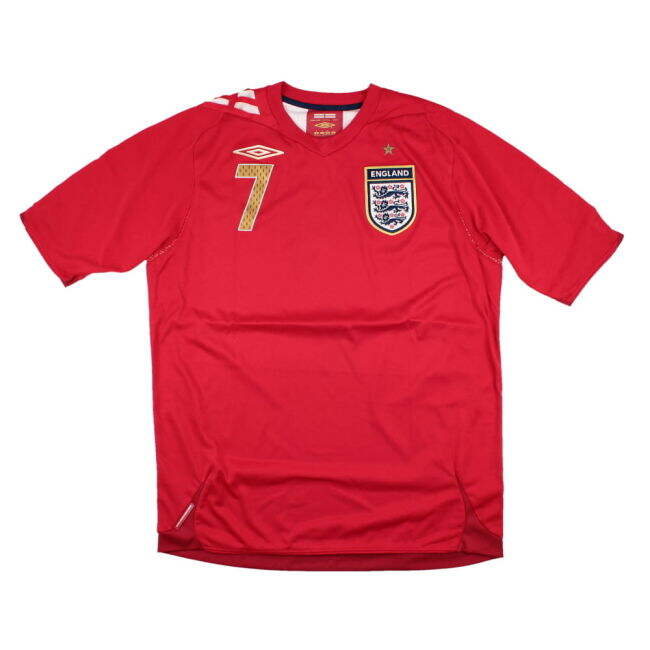 Affordable England 2006-08 Away Shirt (M) #7 (Excellent) Avant-garde