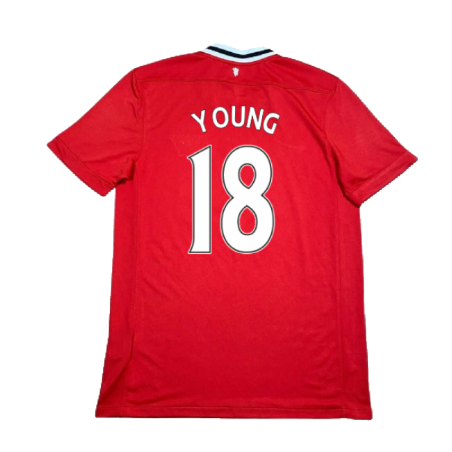 Manchester United 2011-12 Home Shirt ((Excellent) XL) (Young 18)
