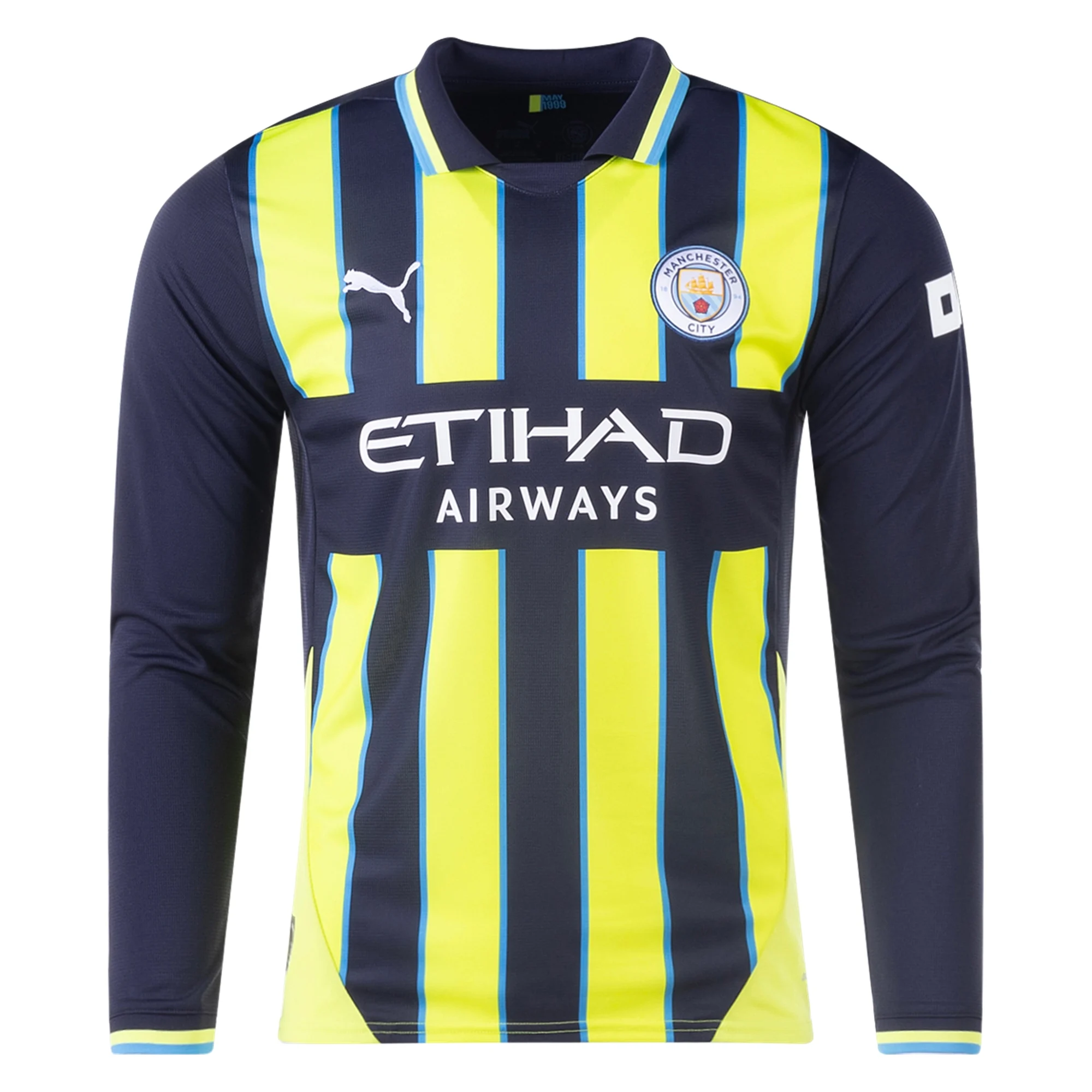 Manchester City Sleeve 2024-2025 UCL Away Jersey – Authentic Shirt