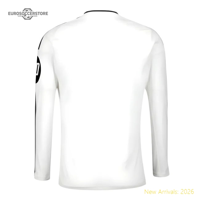 Authentic 2024-2025 Real Madrid Long Sleeve Home Shirt (Beckham 23)