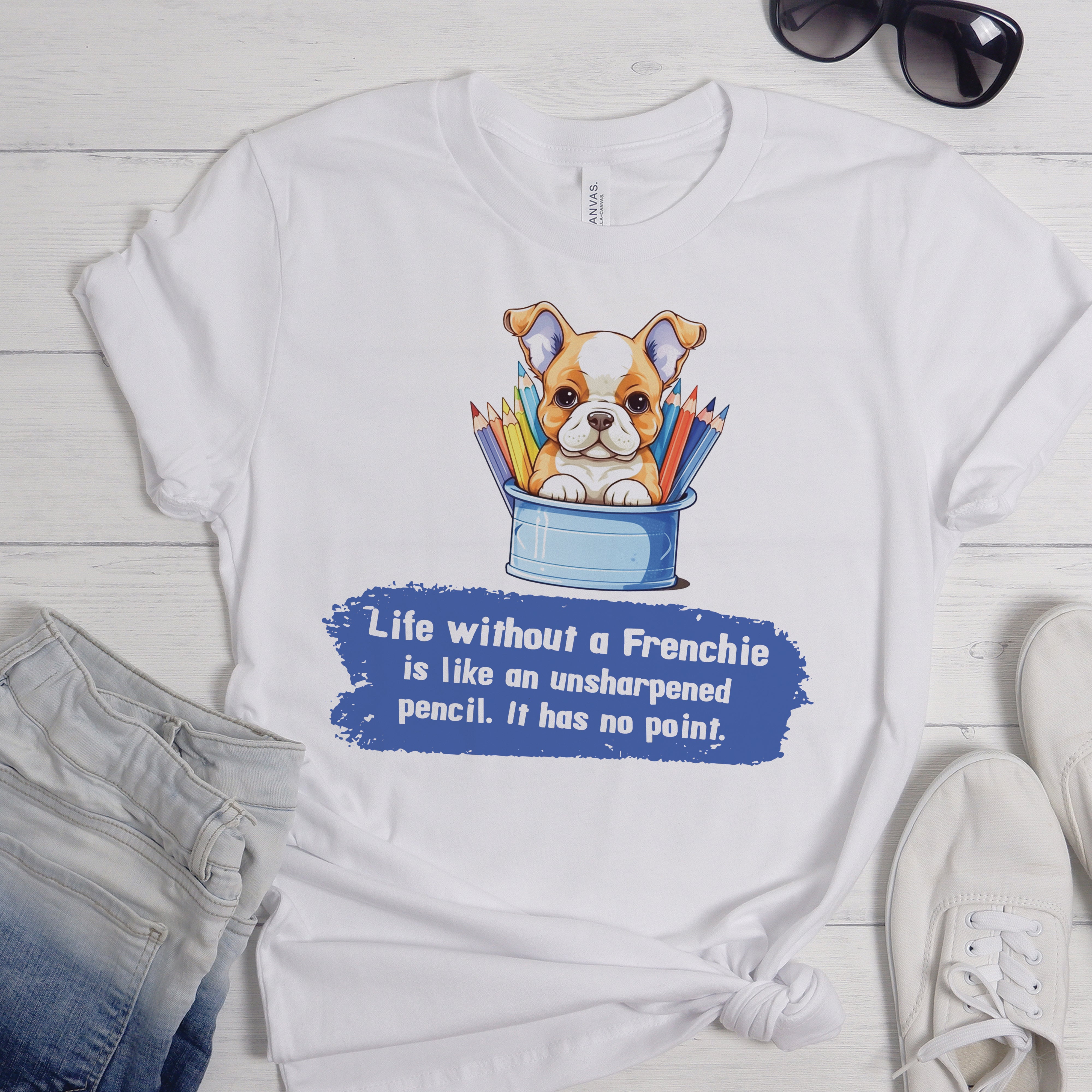 Frenchie Spirit Tee - Bulldog Inspired Unisex T-shirt Everyday Use