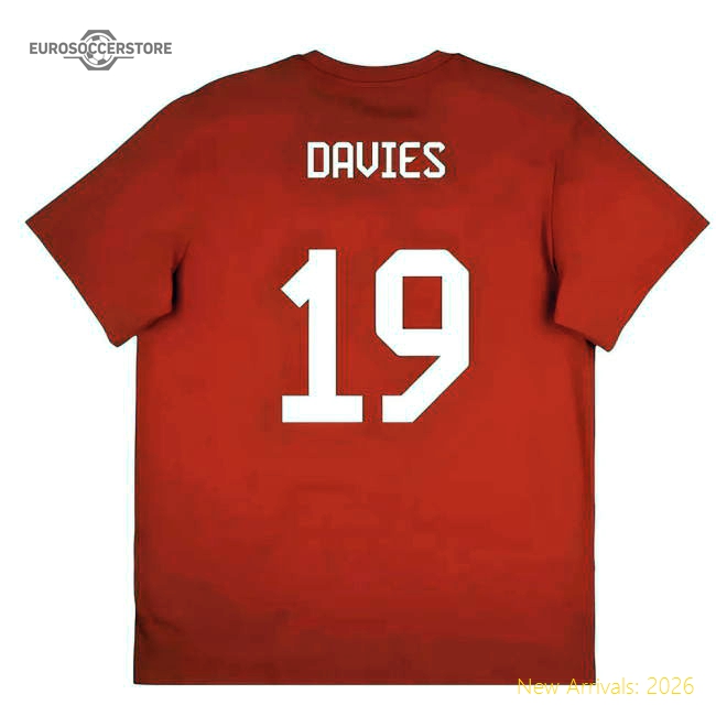 2025-2026 Bayern Munich Seasonal Graphic Tee (red) (davies 19)