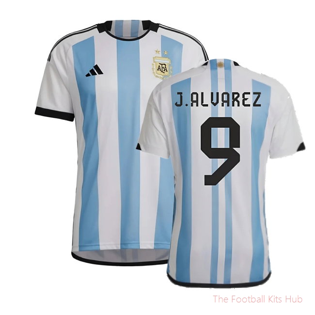 2022-2023 Argentina Home Shirt (J.ALVAREZ 9)