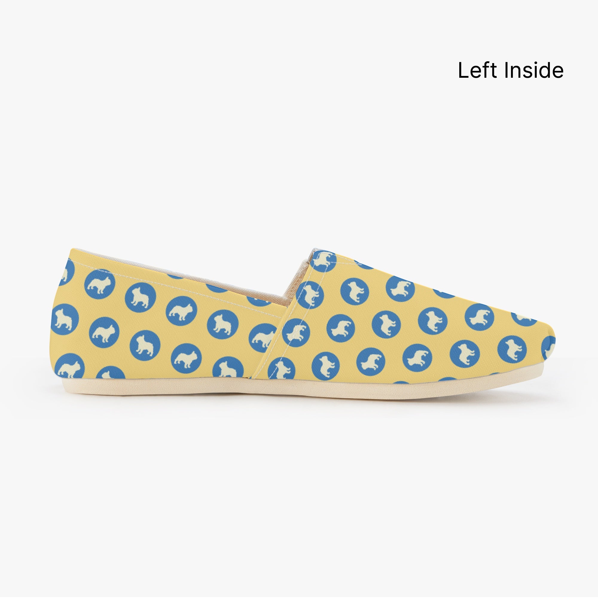 Ernie - Bulldog Inspired Casual Canvas Shoes Frenchie Themed Wear