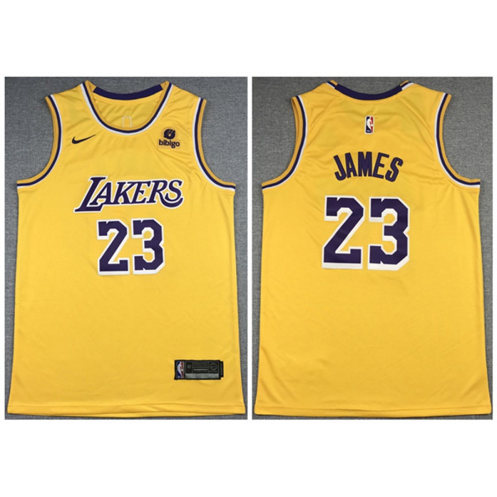 Men's Los Angeles Lakers #23 LeBron James 
