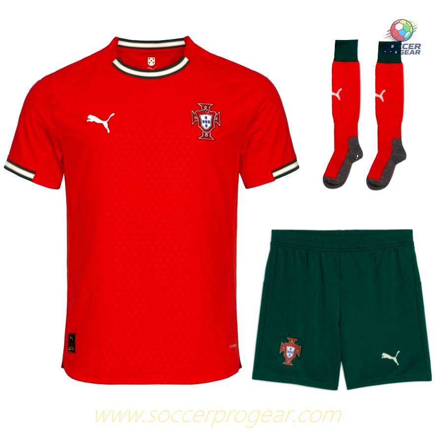 Portugal Home Football Shirt Kids Football Jersey 2025 Edition 2026