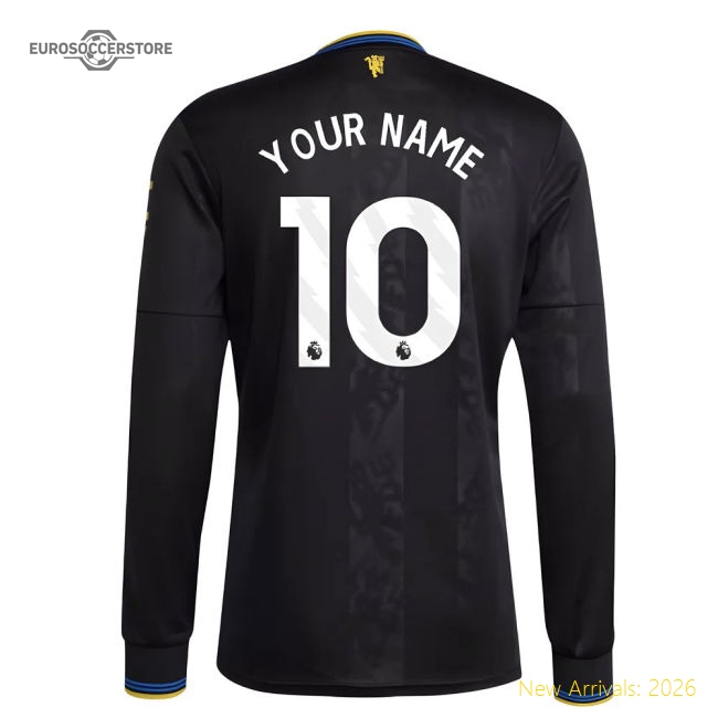 2025-2026 Man Utd Long Sleeve Third Shirt (your Name) - Cost-effective
