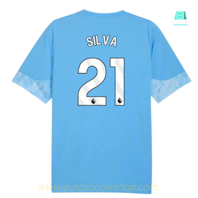 2025-2026 Man City Training Jersey (Light Blue) (Silva 21)