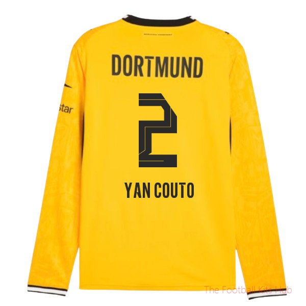 Borussia Dortmund 2026-2027 Long Sleeve Home Shirt (Yan Couto 2)