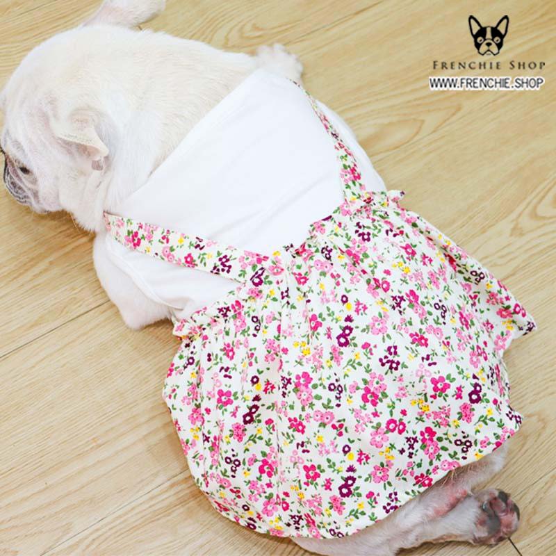 Frenchie Summer Dress Floral Cotton (W305)