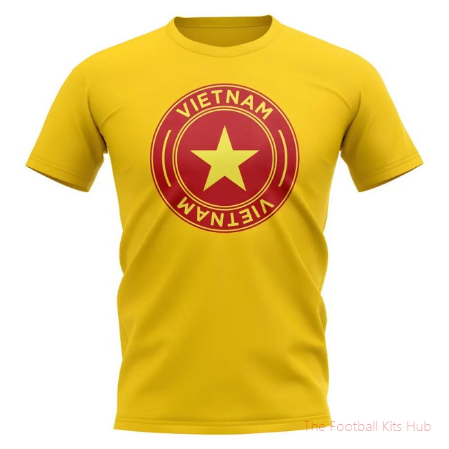 Vietnam Football Badge T-Shirt (Yellow)