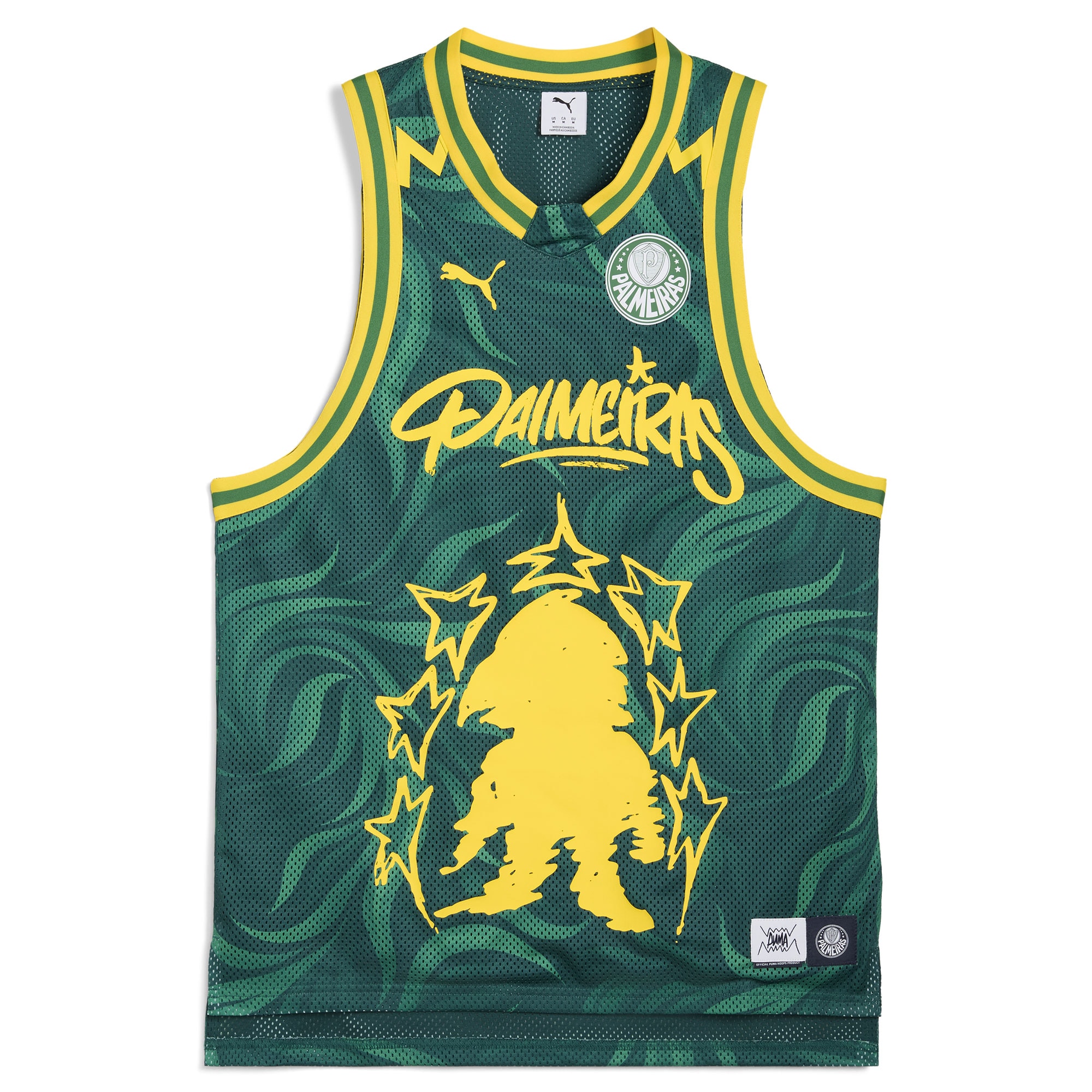 [SJH] SE Palmeiras 2025 FIFA Club World Cup dryCELL Basketball Jersey - Green