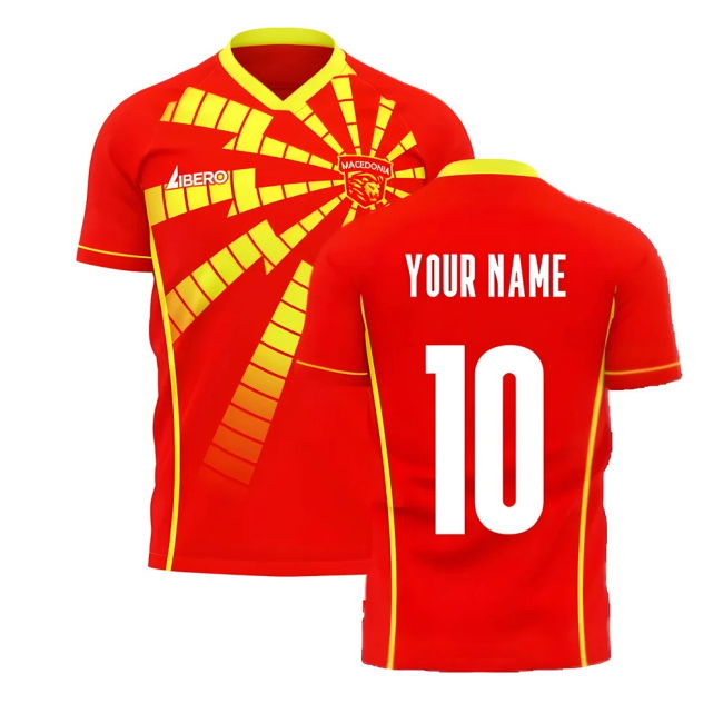 Updated North Macedonia Home Soccer Jersey 2025-2026