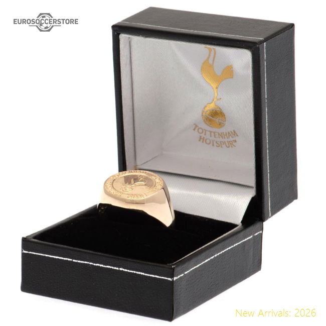 Premium Tottenham Hotspur Hotspur Fc 9ct Gold Crest Ring Large
