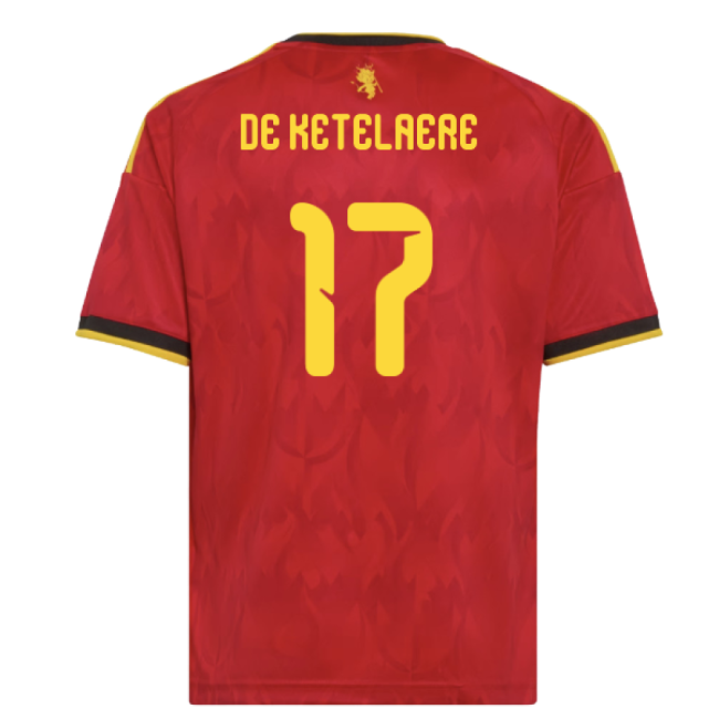 Authentic Licensed Belgium 2026-2027 Belgium Home Shirt (Kids) (De ...