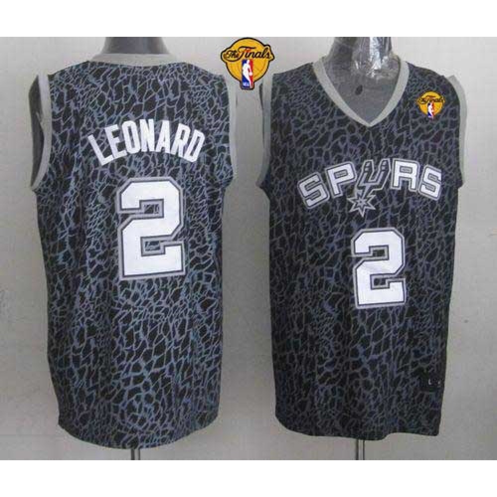 Rare Men's San Antonio Spurs #2 Kawhi Black Basketball Jersey