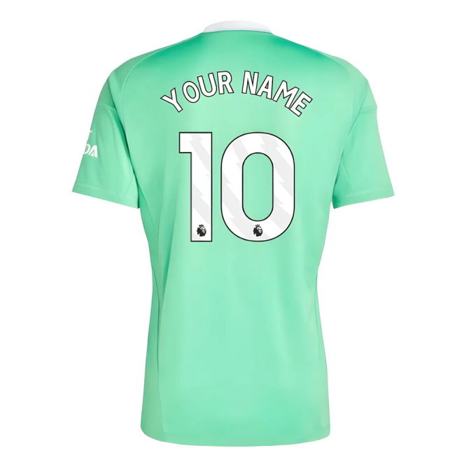 2025-2026 Arsenal Third Goalkeeper Shirt (Green) (Your Name)