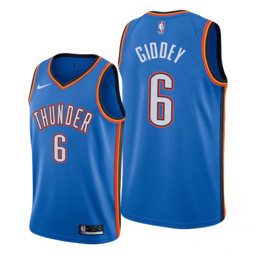 Blue City Thunder #6 Jersey - Mesh Fabric NBA Fan Apparel Quality