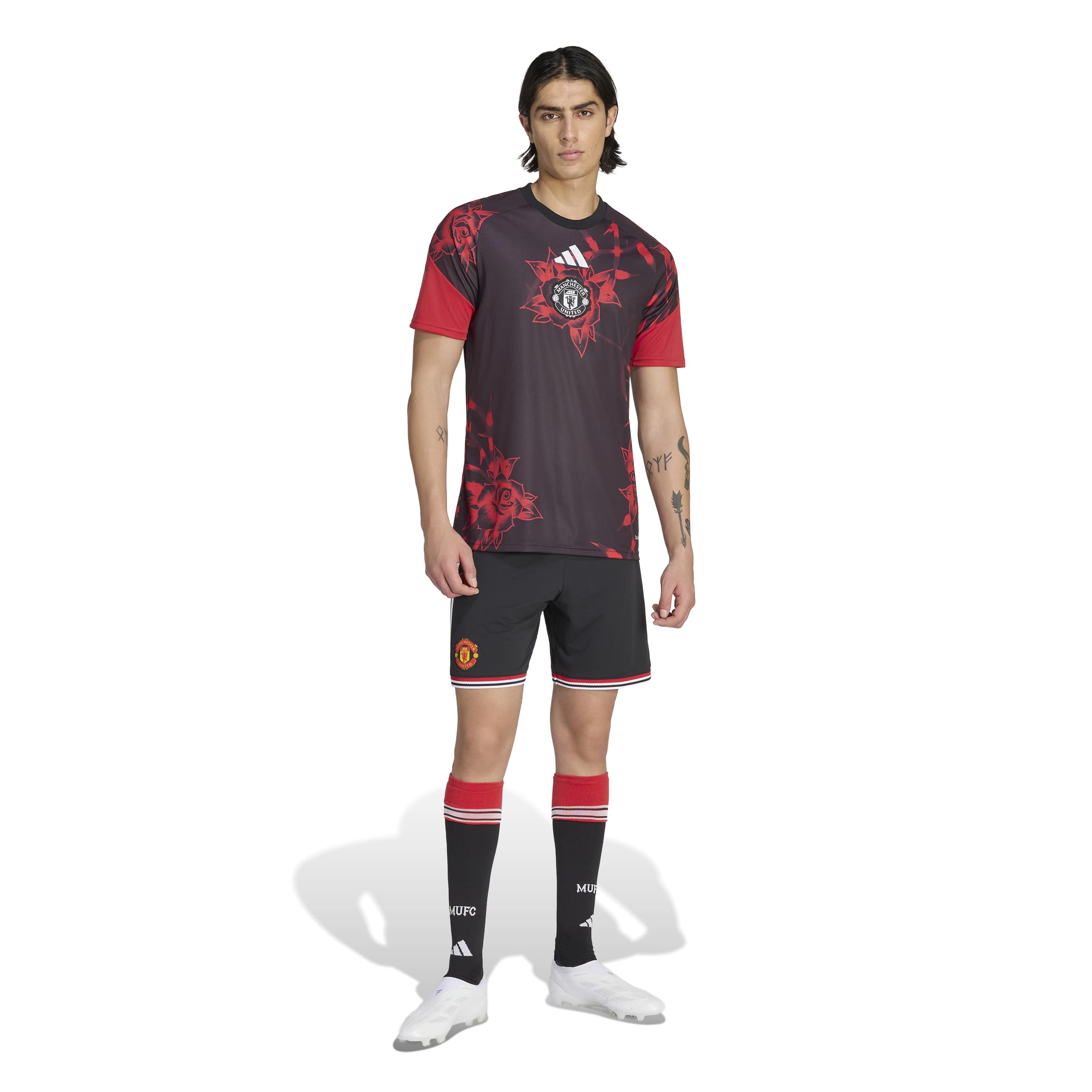 [SJH] Manchester United Home 2026/27 Pre-Match Jersey Top - Black