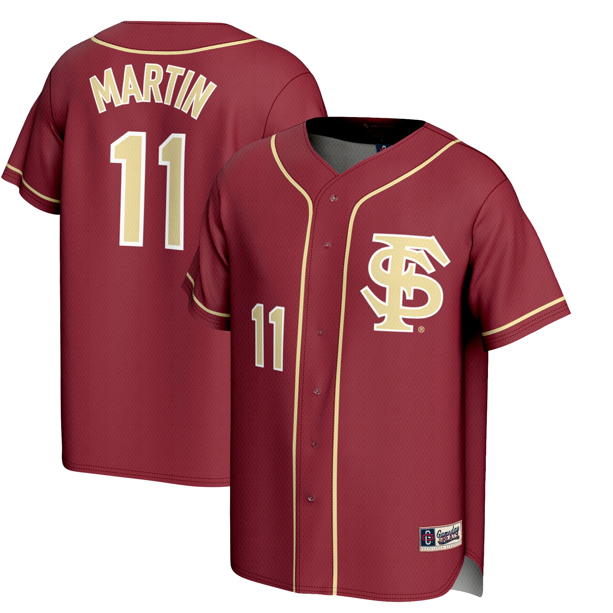 [DDG] Mike Martin Florida State Seminoles GameDay Greats Unisex Lightweight Baseball Jersey - Garnet