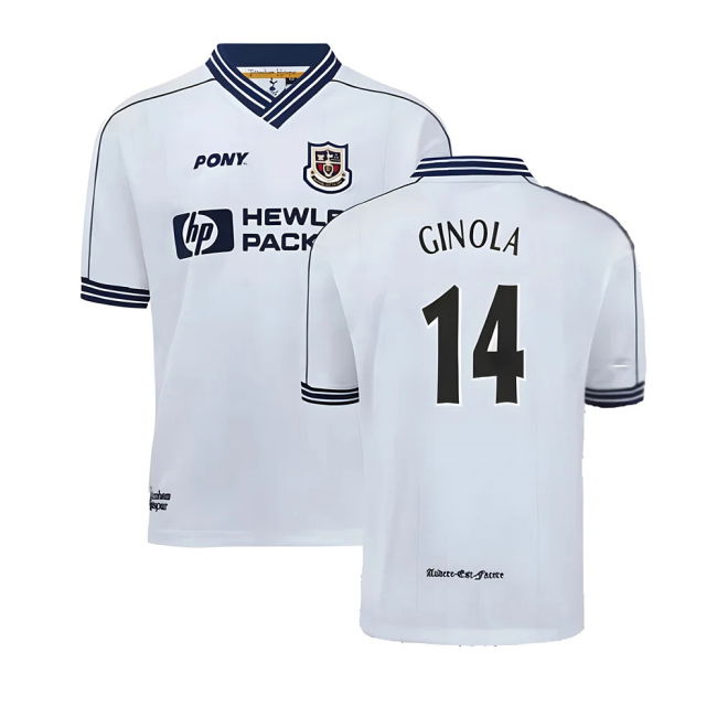 High-Quality 1997-1999 Tottenham Home Iconic UV Protection Ginola#252