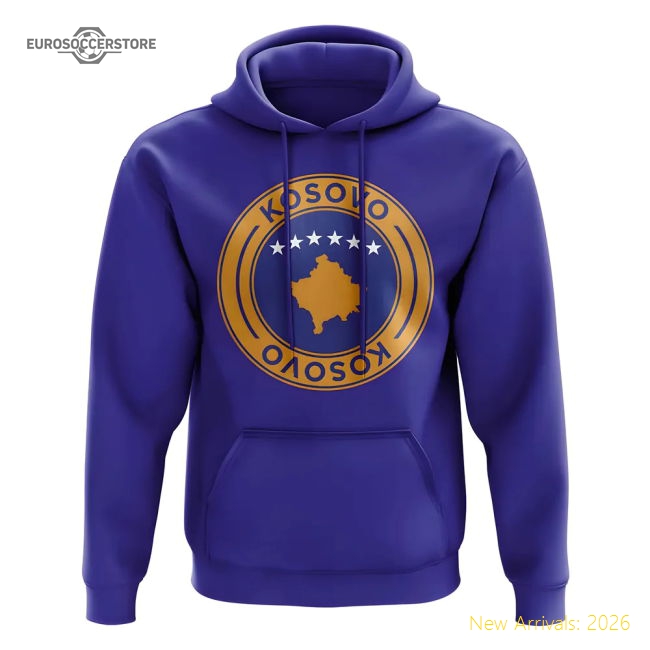 Kosovo Football Badge Hoodie (Royal)