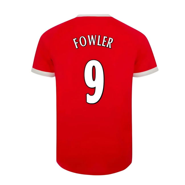 Liverpool 2001-20 Home Football Kit FOWLER 9 L M S