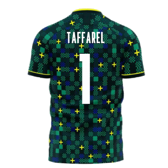 Original Replica Brazil Third Supporter Kit for Adults (TAFFAREL 1)