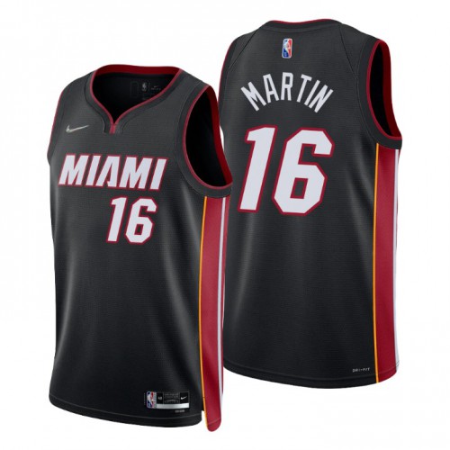 Nike Heat Black Miami Heat #16 Jersey - Reasonably Priced Basketball Jersey