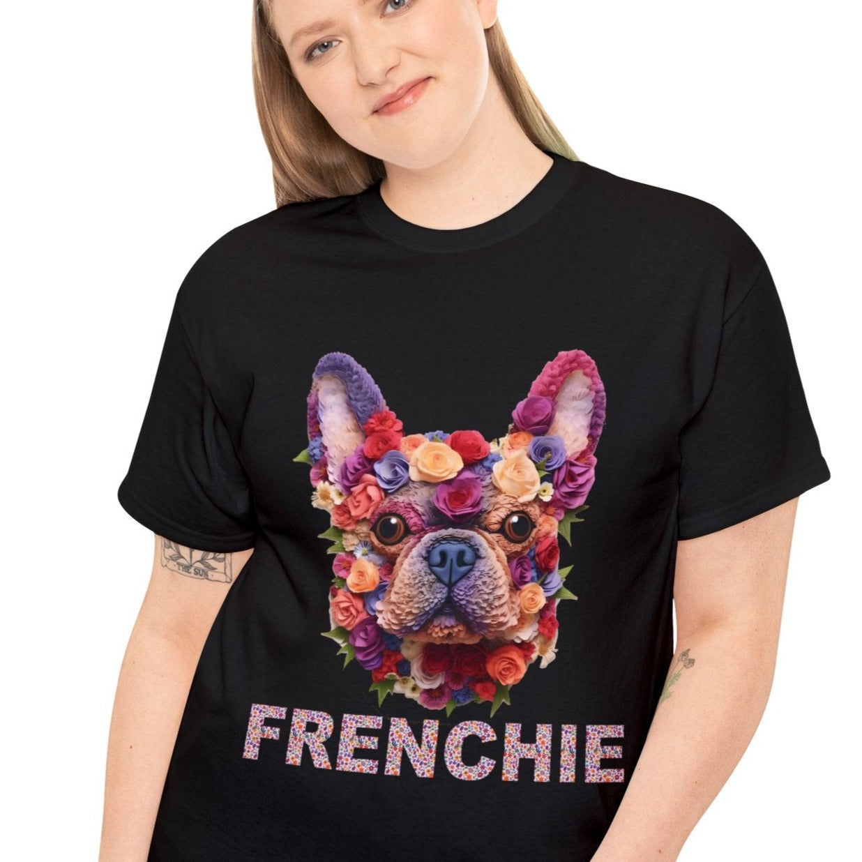 French Bulldog Themed Unisex Cotton T-shirt Everyday Use | Unique Design
