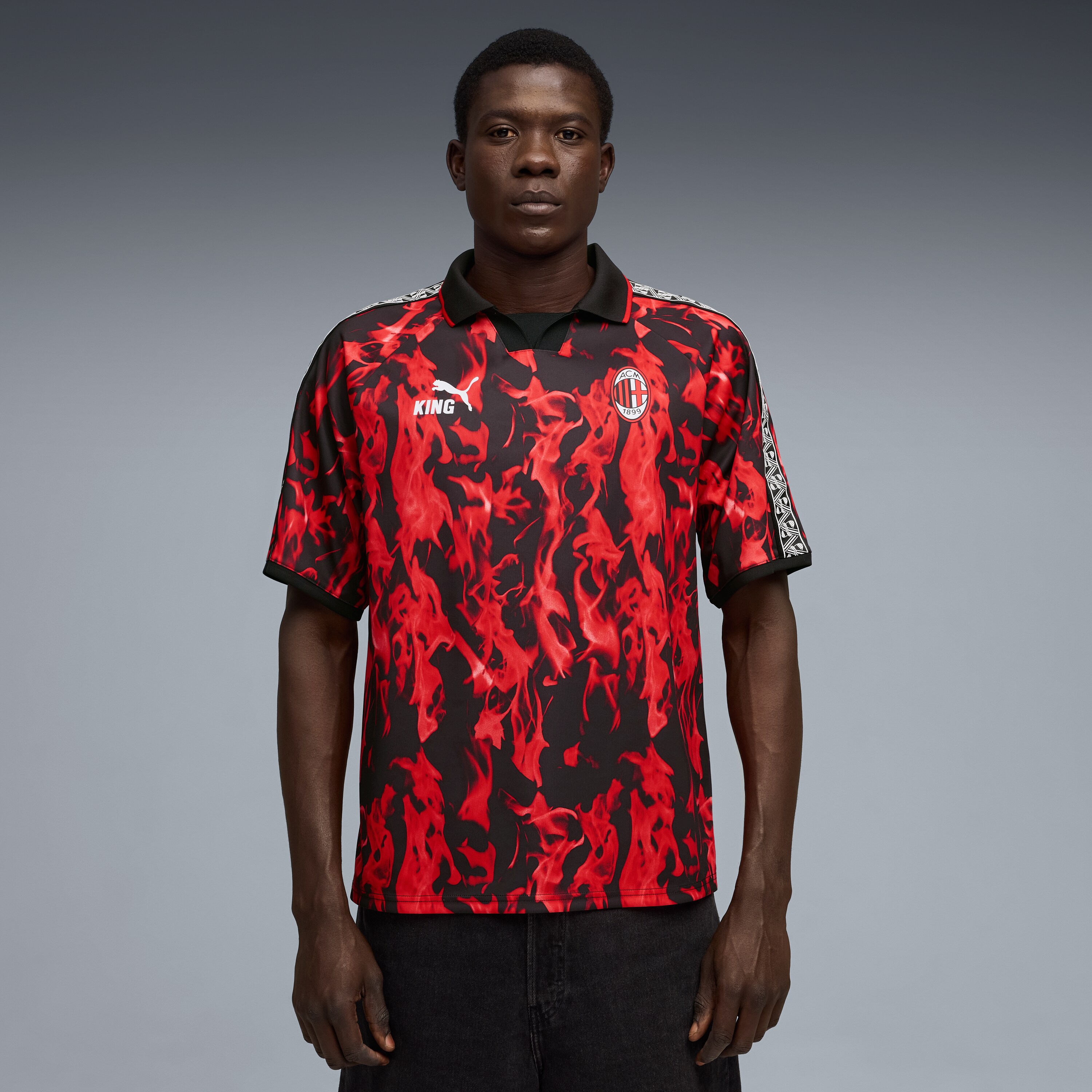 [SJH] AC Milan King Retro Jersey - Red