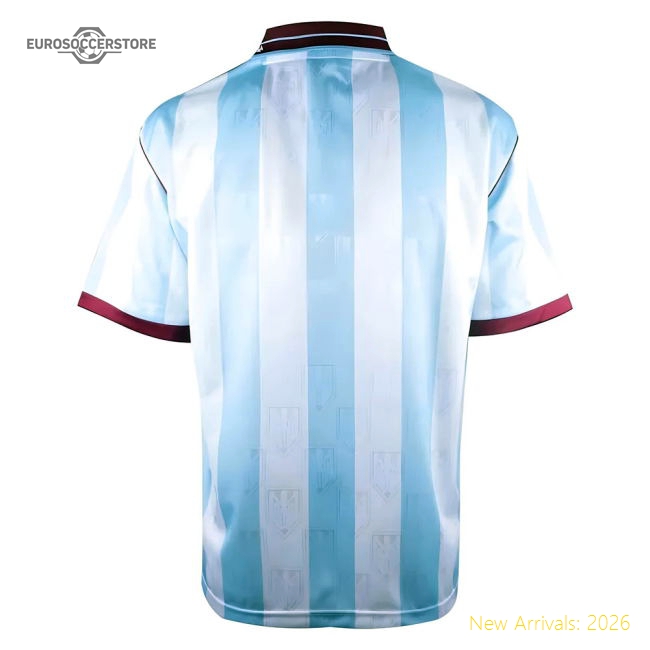 1992 West Ham Score Draw Away Shirt - Collectors Item - Match Day Jersey