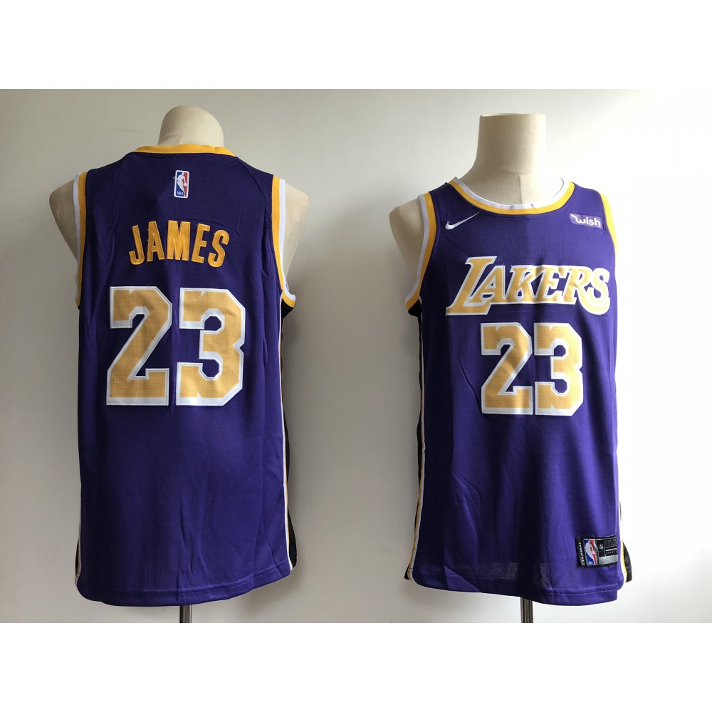 Limited Edition Men's LA Lakers #23 LeBron Purple Basketball Jersey