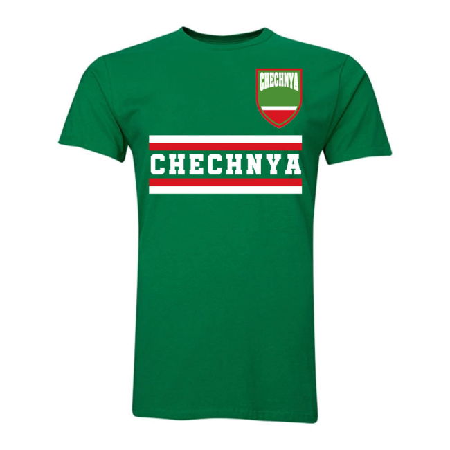 Fan-Favorite Pro-Grade Chechnya Core Football Country T-Shirt (Green)