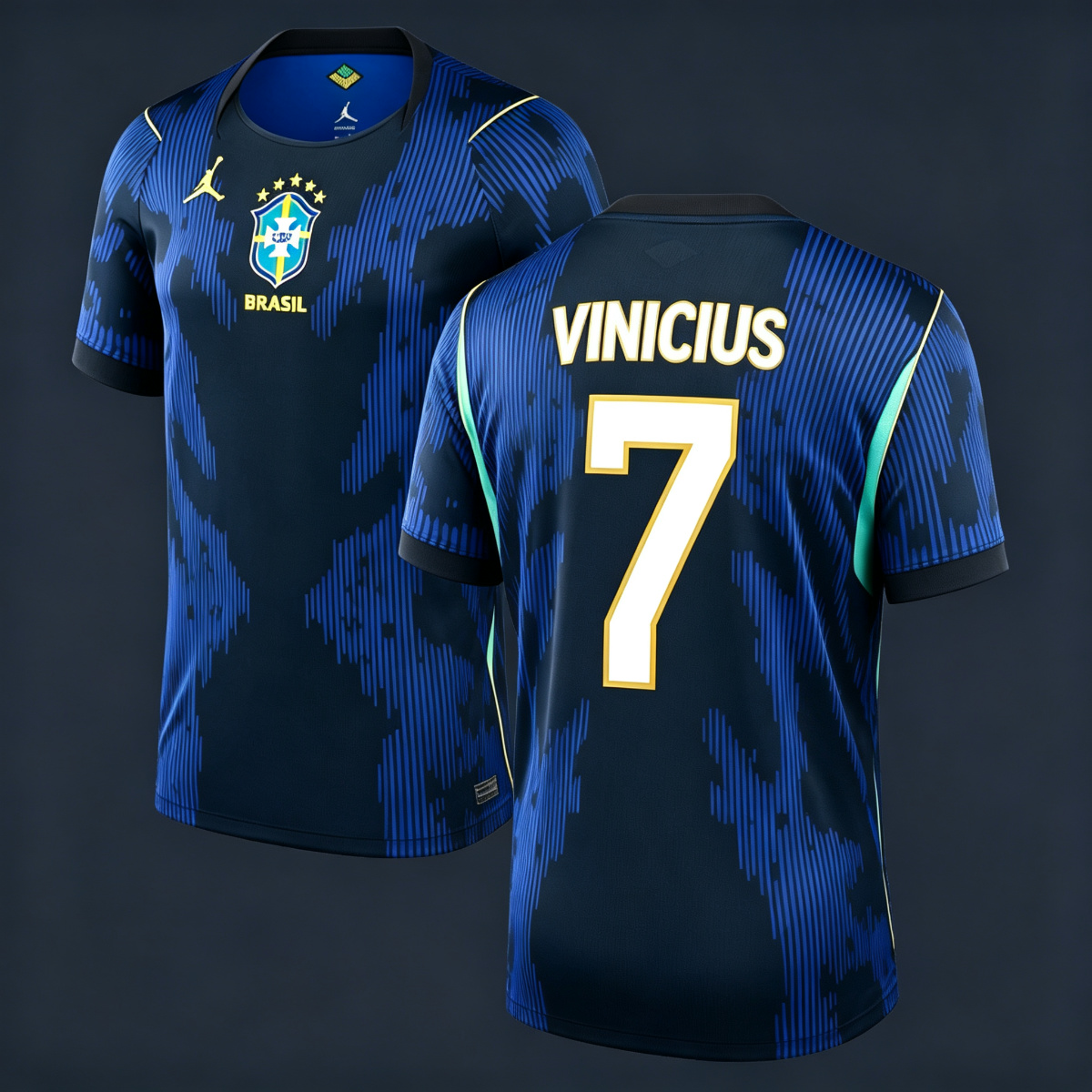 [FSOUK] Brazil Vinícius Júnior #7 Away Jersey 2026 World Cup