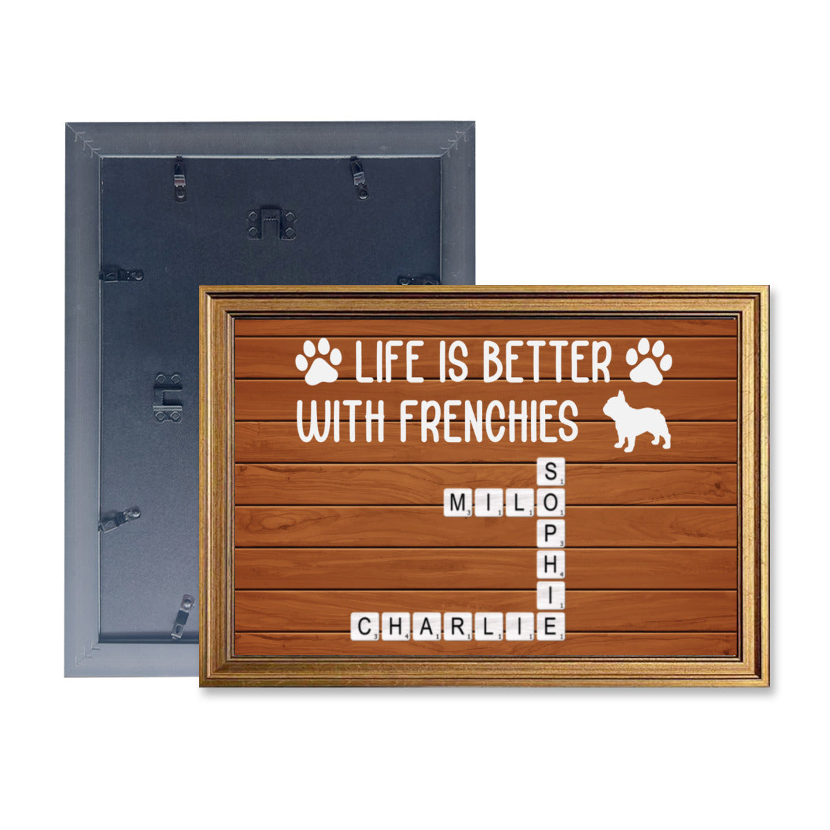 French Bulldog Lola Personalized Framed Poster • Wall Decoration Durable Dog Item