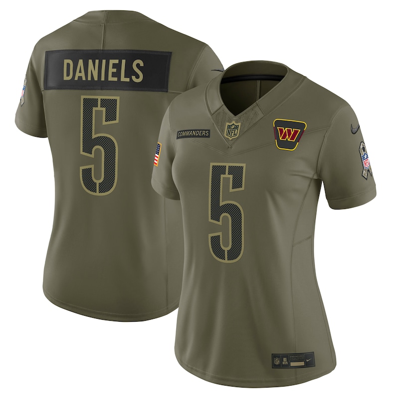 None Jayden Daniels WAS Commanders Pro-Level Replica Jersey Football A