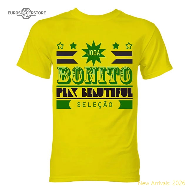 Top Football Brazil T-shirt - Lightweight Modern Retro Casual