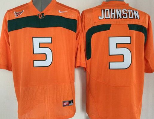 college football Men's None Andre Johnson #5 Orange 2024 Football