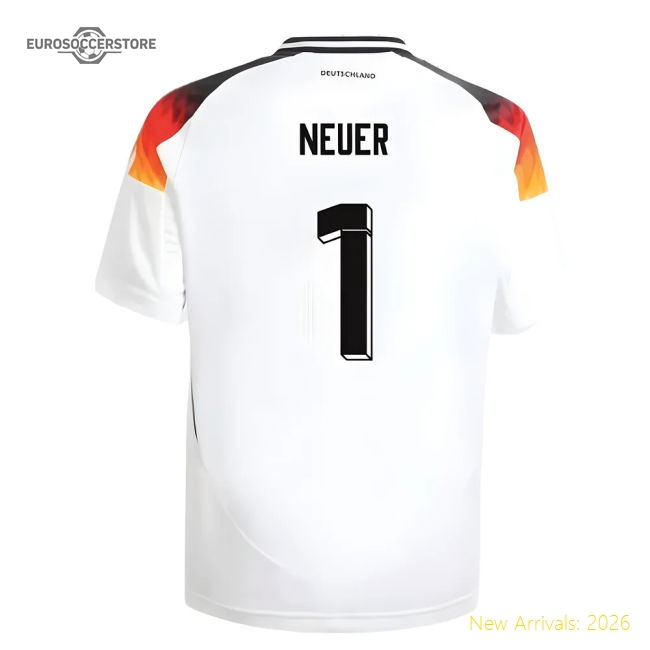 Germany Children 2024 Home Jersey Shirt Football Fan Game Day Apparel
