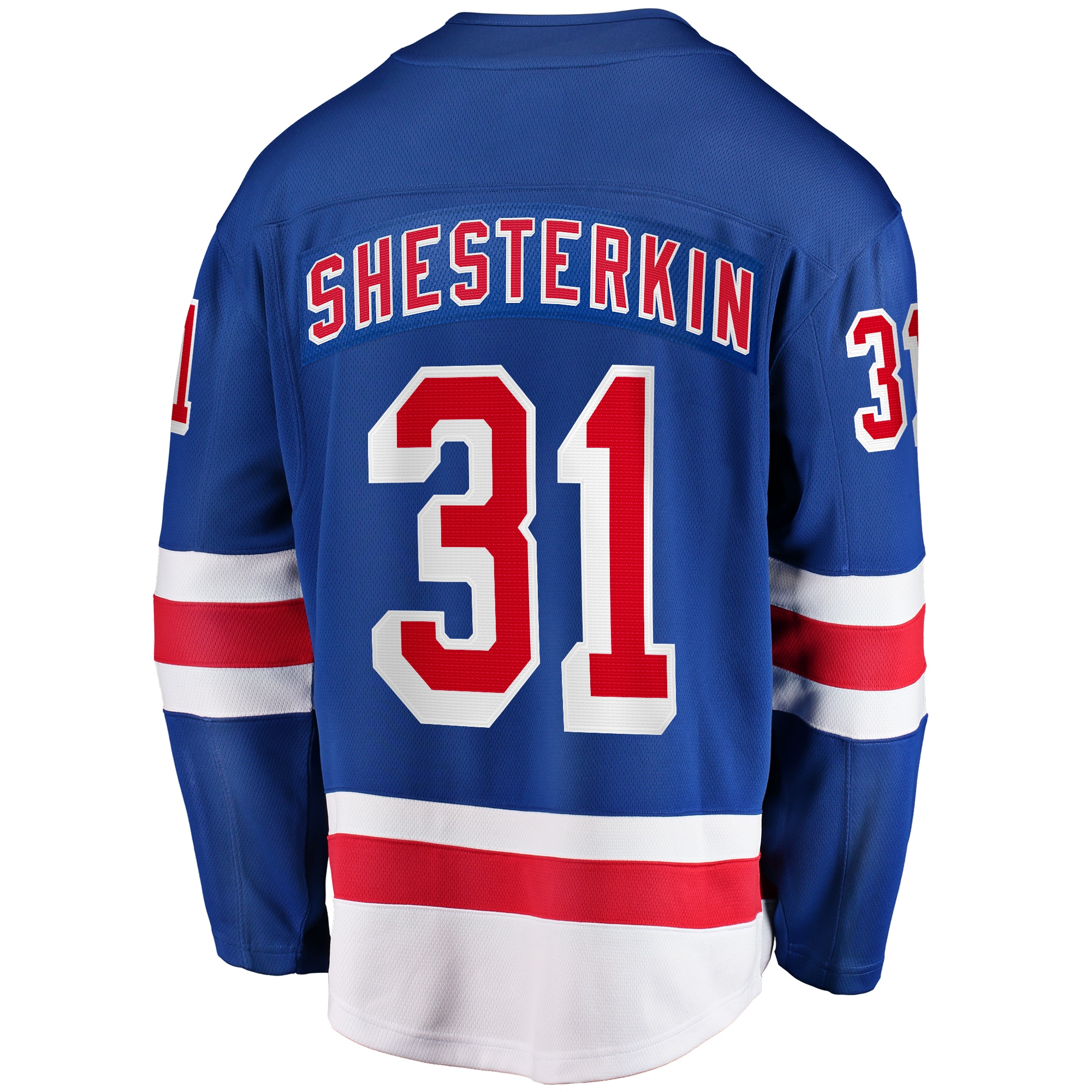 [LK] Igor Shesterkin New York Rangers Home Breakaway Player Jersey - Blue
